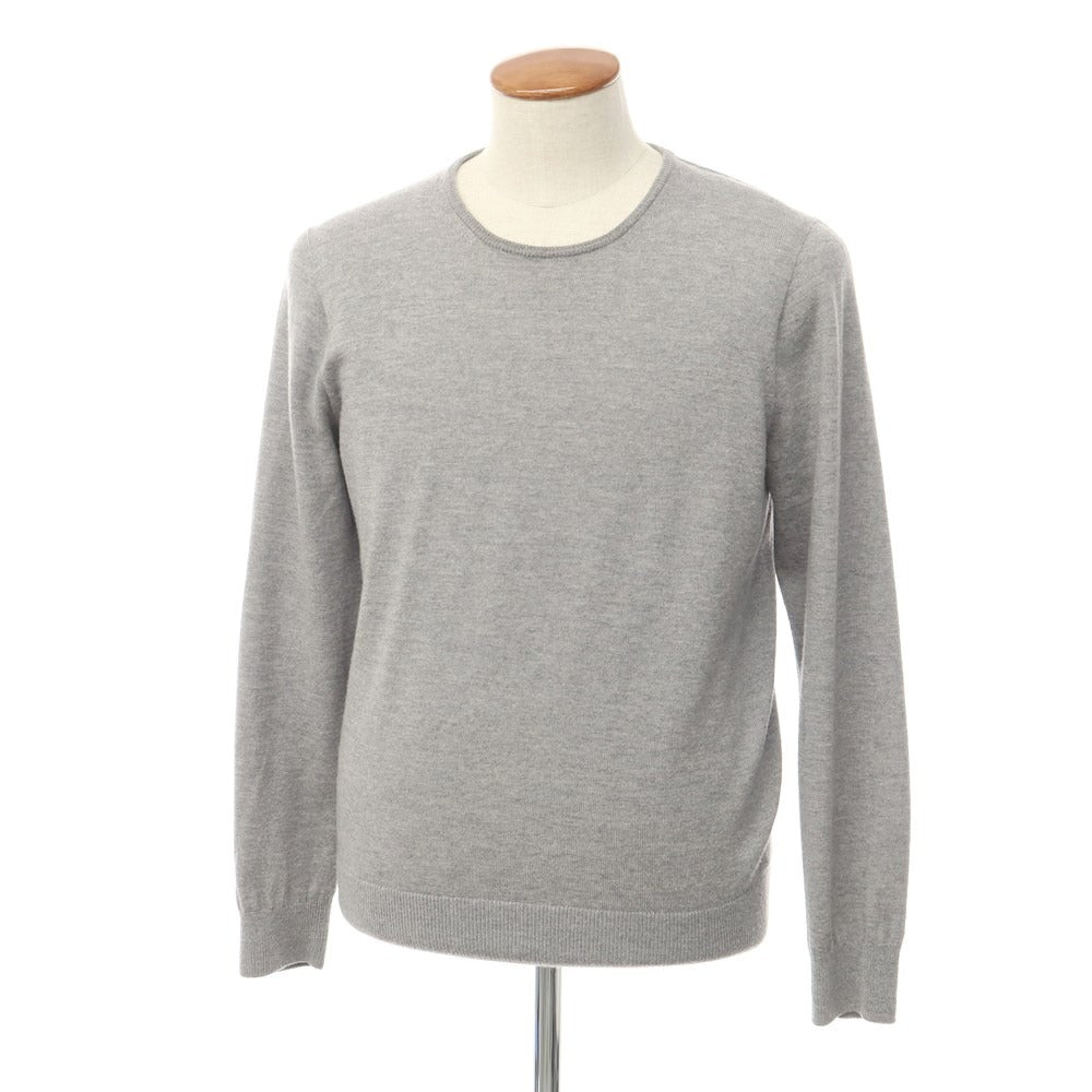 [Used] Barneys New York Wool Crew Neck Pullover Knit Grey [Size L] [GRY] [A/W] [Condition Rank C] [Men&