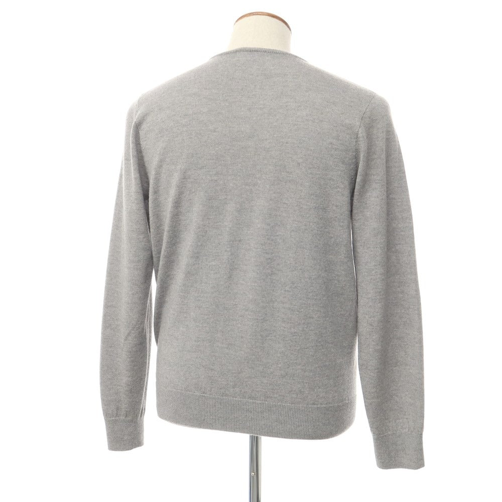 [Used] Barneys New York Wool Crew Neck Pullover Knit Grey [Size L] [GRY] [A/W] [Condition Rank C] [Men&