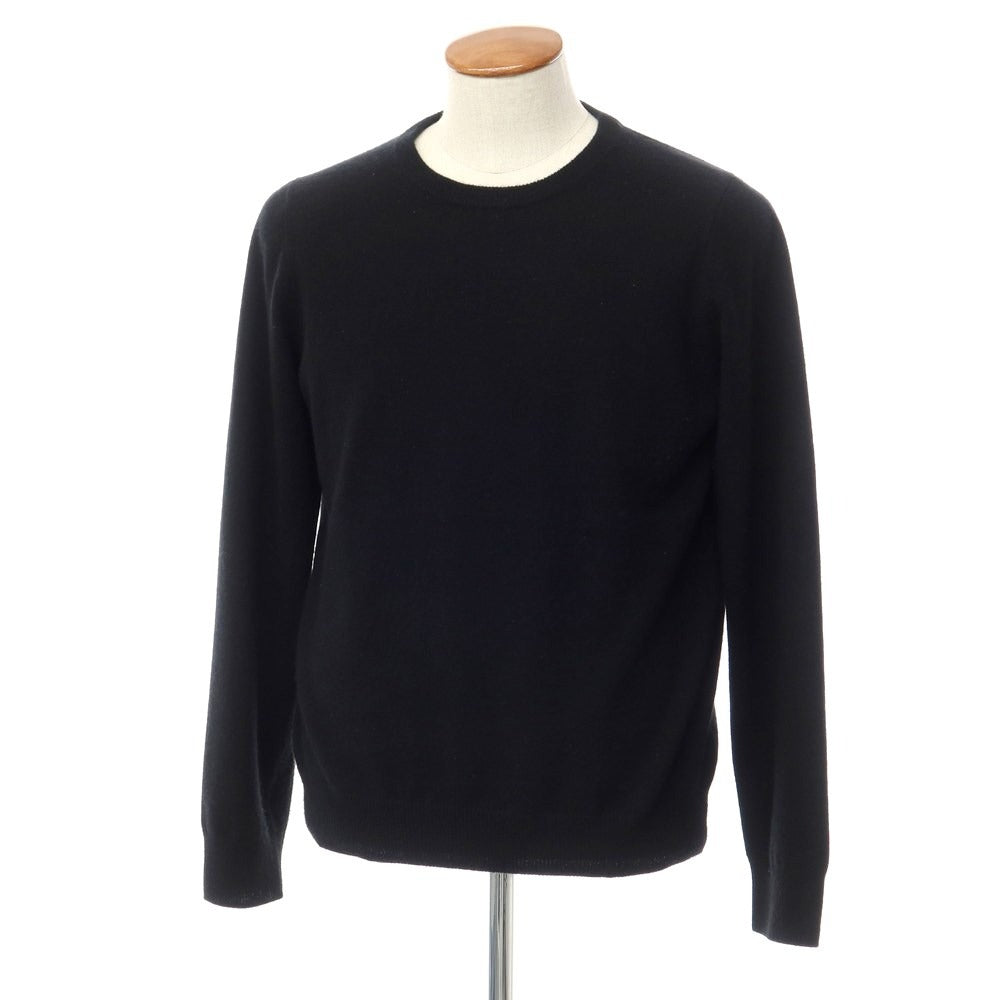 【中古】バーニーズニューヨーク BARNEYS NEWYORK カシミヤ クルーネック プルオーバーニット ブラック【サイズL】【BLK】【A/W】【状態ランクC】【メンズ】【768975】