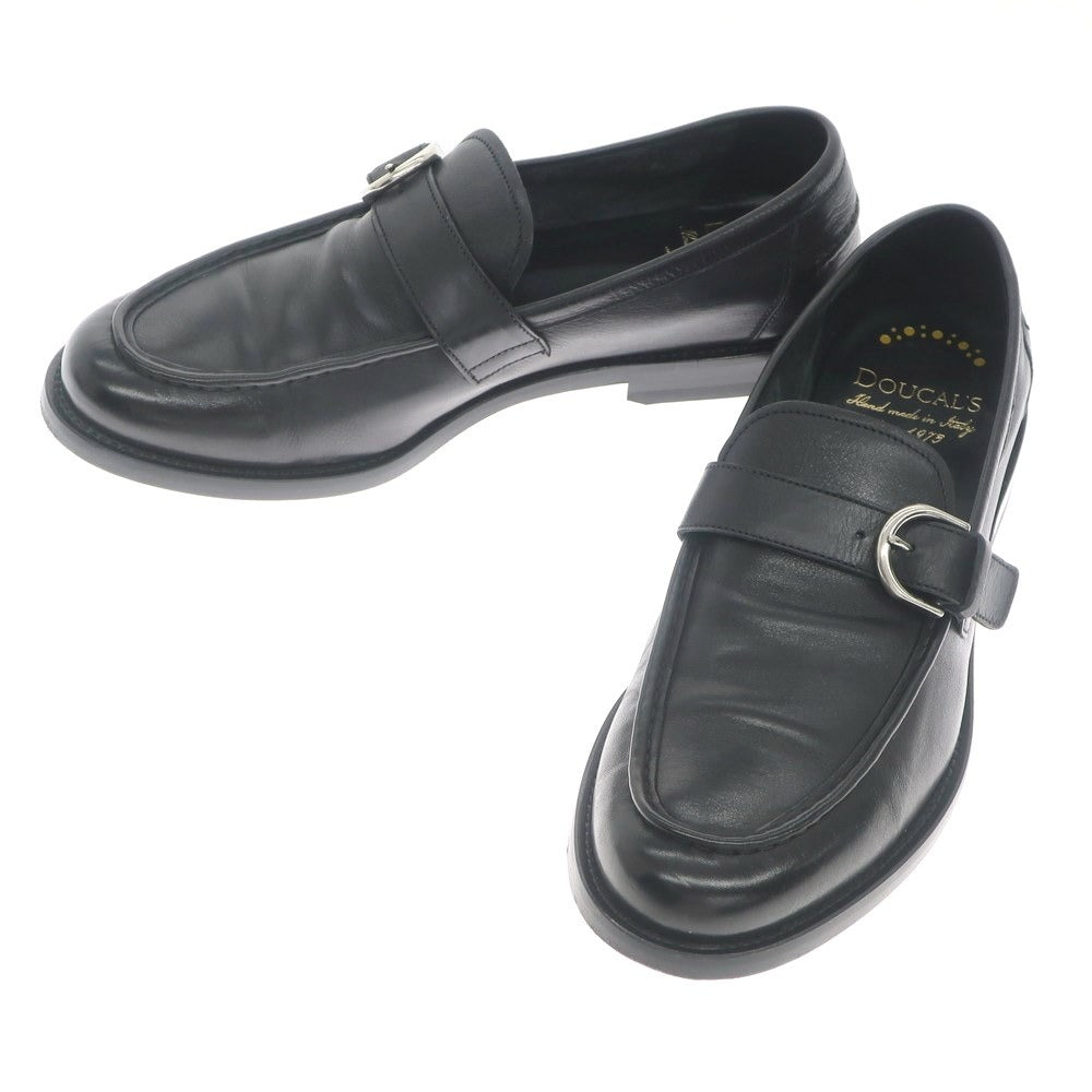 [Used] DOUCALS Unlined Strap Loafers Black [Size 42] [BLK] [S/S/A/W] [Condition Rank B] ​​[Men&