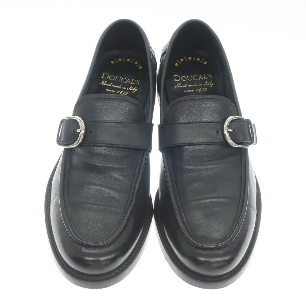 [Used] DOUCALS Unlined Strap Loafers Black [Size 42] [BLK] [S/S/A/W] [Condition Rank B] ​​[Men&