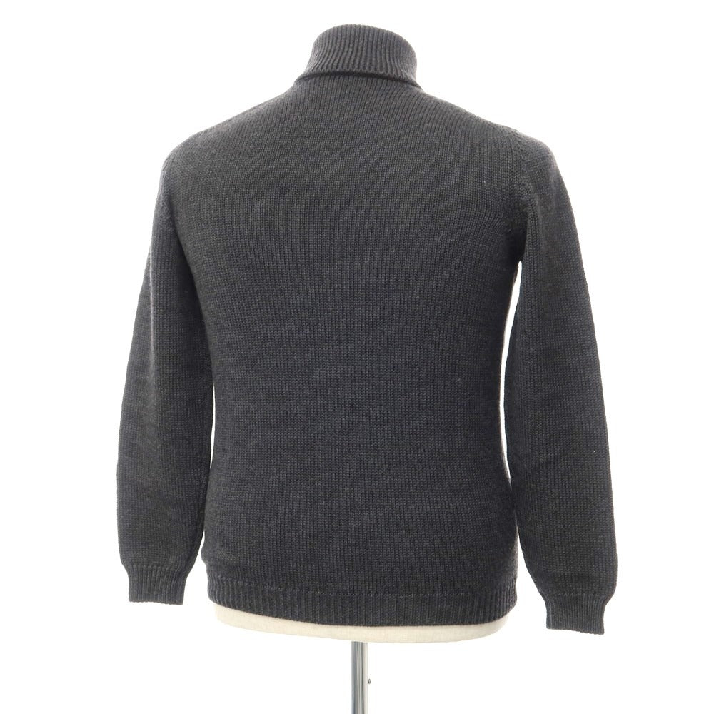 【中古】ロベルトコリーナ ROBERTO COLLINA ウール タートルネック プルオーバーニット ダークグレー【サイズ50】【GRY】【A/W】【状態ランクB】【メンズ】【768974】