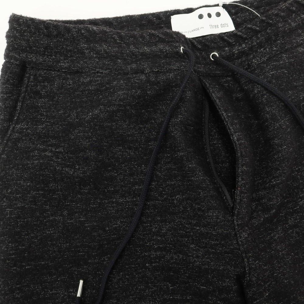 [Used] Three Dots Wool Cotton Easy Pants Slacks Black [Size LARGE] [BLK] [A/W] [Condition Rank B] ​​[Men&
