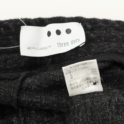 [Used] Three Dots Wool Cotton Easy Pants Slacks Black [Size LARGE] [BLK] [A/W] [Condition Rank B] ​​[Men&
