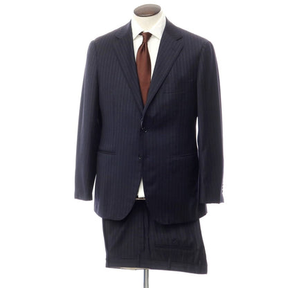 [Used] SOVEREIGN Wool Striped 3-Button Suit Navy x Gray [Size 52] [NVY] [A/W] [Condition Rank D] [Men&