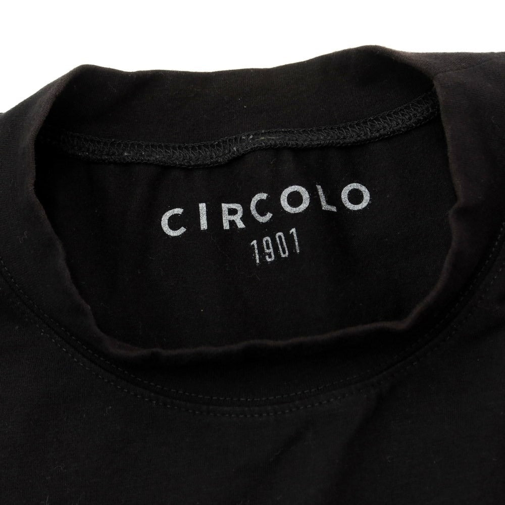 [Used] CIRCOLO 1901 Cotton Long Sleeve Crew Neck T-Shirt Black [Size XL] [BLK] [S/S/A/W] [Condition Rank C] [Men&