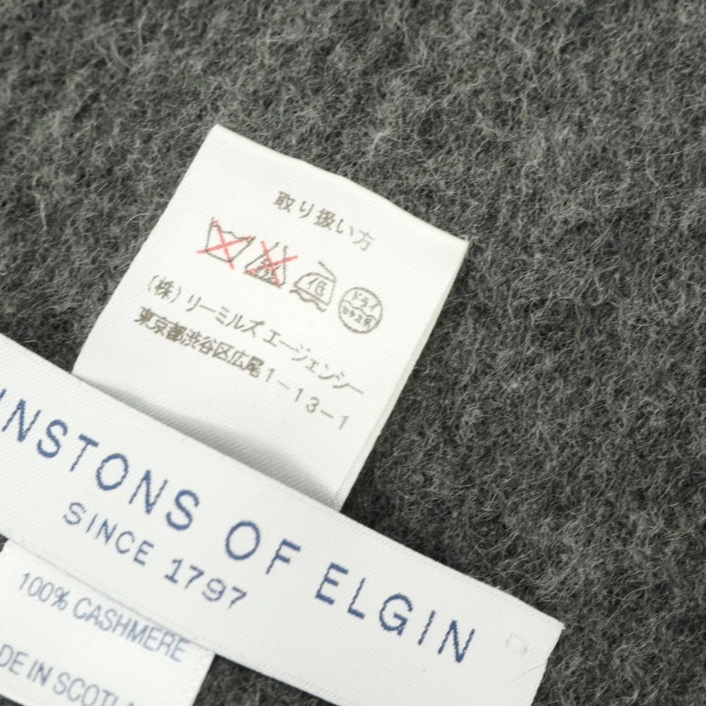[Used] Johnstons Cashmere Fringe Scarf Gray [GRY] [A/W] [Condition Rank B] ​​[Men&