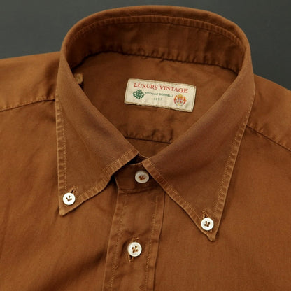 [Used] Luigi Borrelli Luxury Vintage LUIGIBORRELLI LUXURY VINTAGE VALERIO Cotton Button-down Casual Shirt Brown [Size 40] [BRW] [S/S/A/W] [Condition Rank C] [Men&