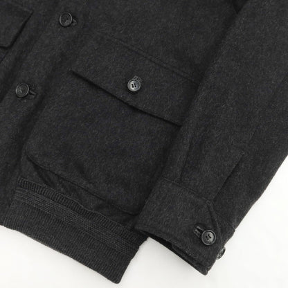 [Used] Cinquanta Wool Nylon Stand Collar Blouson Black x Grey [Size 46] [GRY] [A/W] [Condition Rank B] ​​[Men&