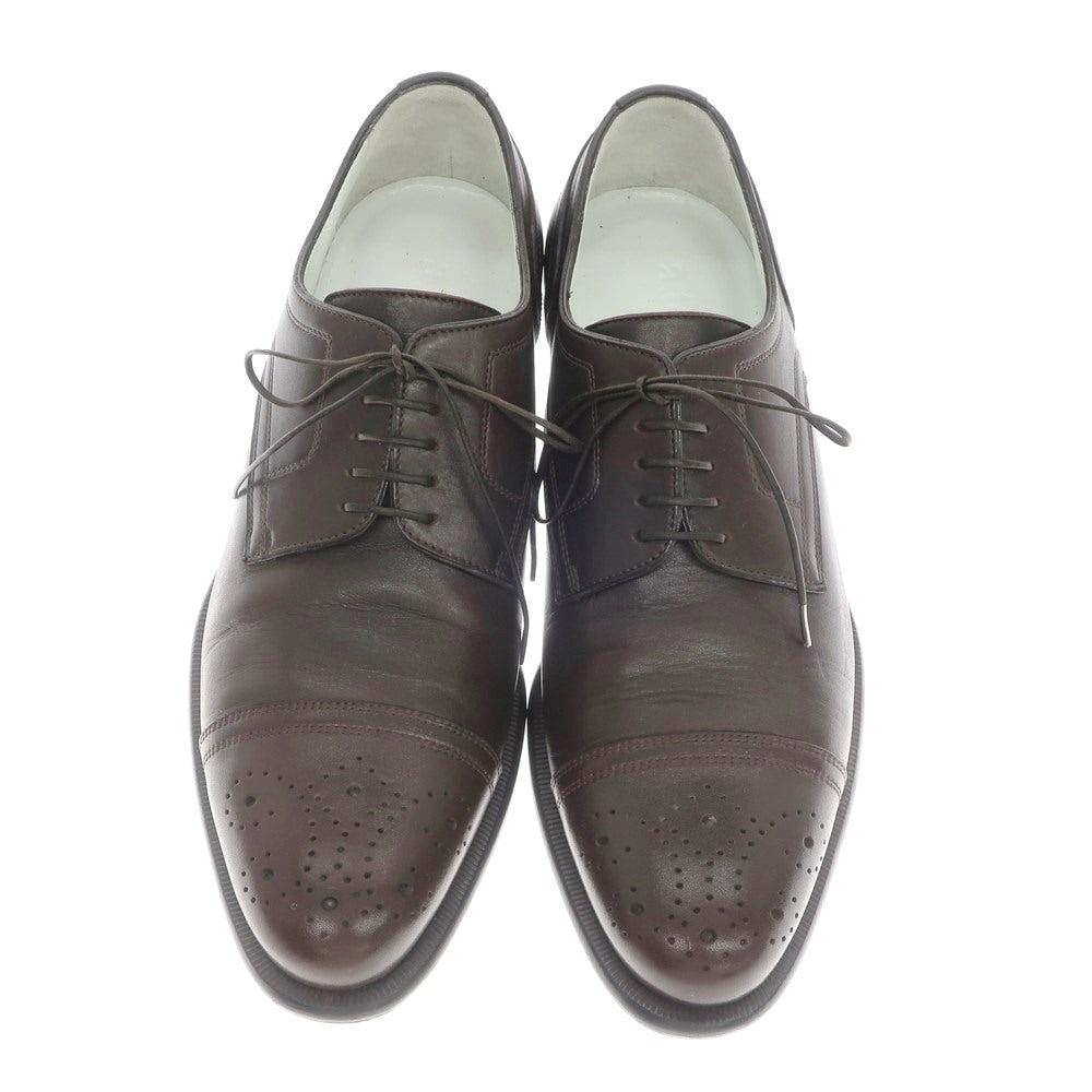 [Used] a.testoni straight tip dress shoes, dark brown [size 6] [BRW] [S/S/A/W] [Condition rank A] [Men&