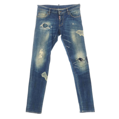 [Used] DSQUARED2 Damaged &amp;amp; Repaired Denim Pants Jeans Blue [Size 46] [BLU] [S/S/A/W] [Condition Rank C] [Men&