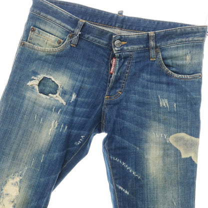 [Used] DSQUARED2 Damaged &amp;amp; Repaired Denim Pants Jeans Blue [Size 46] [BLU] [S/S/A/W] [Condition Rank C] [Men&