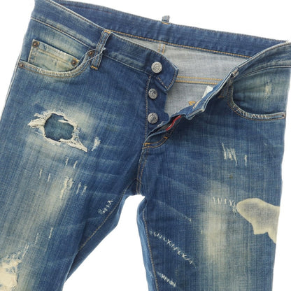 [Used] DSQUARED2 Damaged &amp;amp; Repaired Denim Pants Jeans Blue [Size 46] [BLU] [S/S/A/W] [Condition Rank C] [Men&