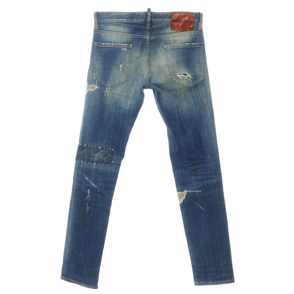 [Used] DSQUARED2 Damaged &amp;amp; Repaired Denim Pants Jeans Blue [Size 46] [BLU] [S/S/A/W] [Condition Rank C] [Men&