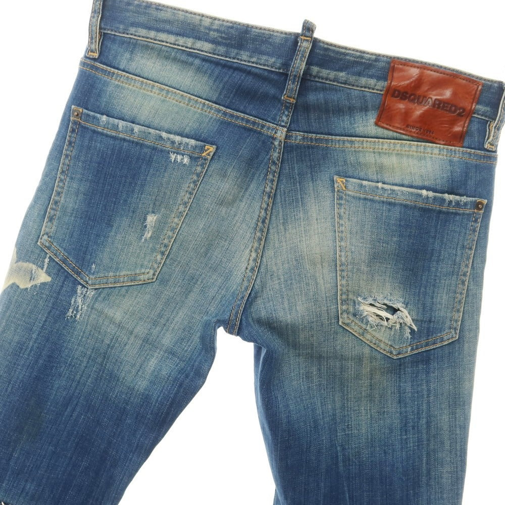 [Used] DSQUARED2 Damaged &amp;amp; Repaired Denim Pants Jeans Blue [Size 46] [BLU] [S/S/A/W] [Condition Rank C] [Men&