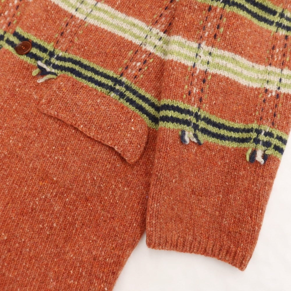 [Used] [Unused] SURVIVAL OF THE FASHIONEST Wool Knit Jacket Terracotta [Size BIG] [BRW] [A/W] [Condition Rank S] [Men&