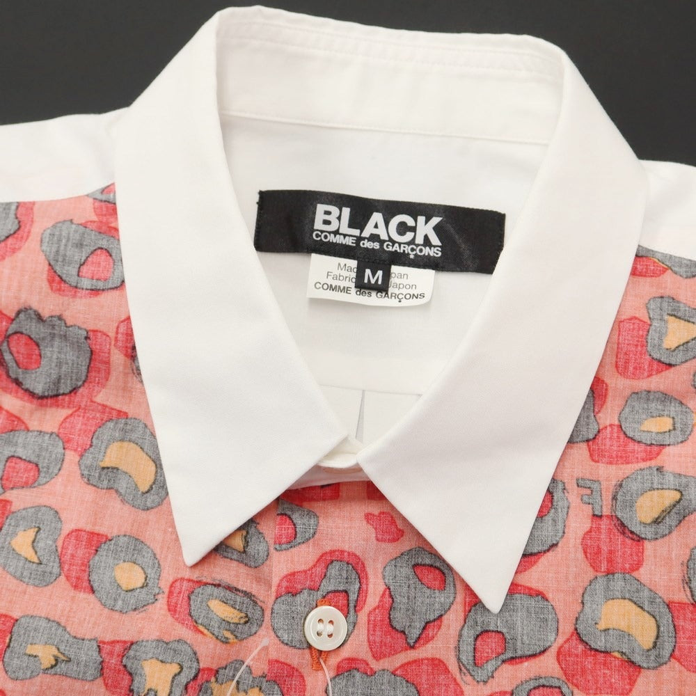 [Used] [Unused] BLACK COMME des GARCONS Broad Cotton Print Shirt White x Red [Size M] [WHT] [S/S/A/W] [Condition Rank S] [Men&