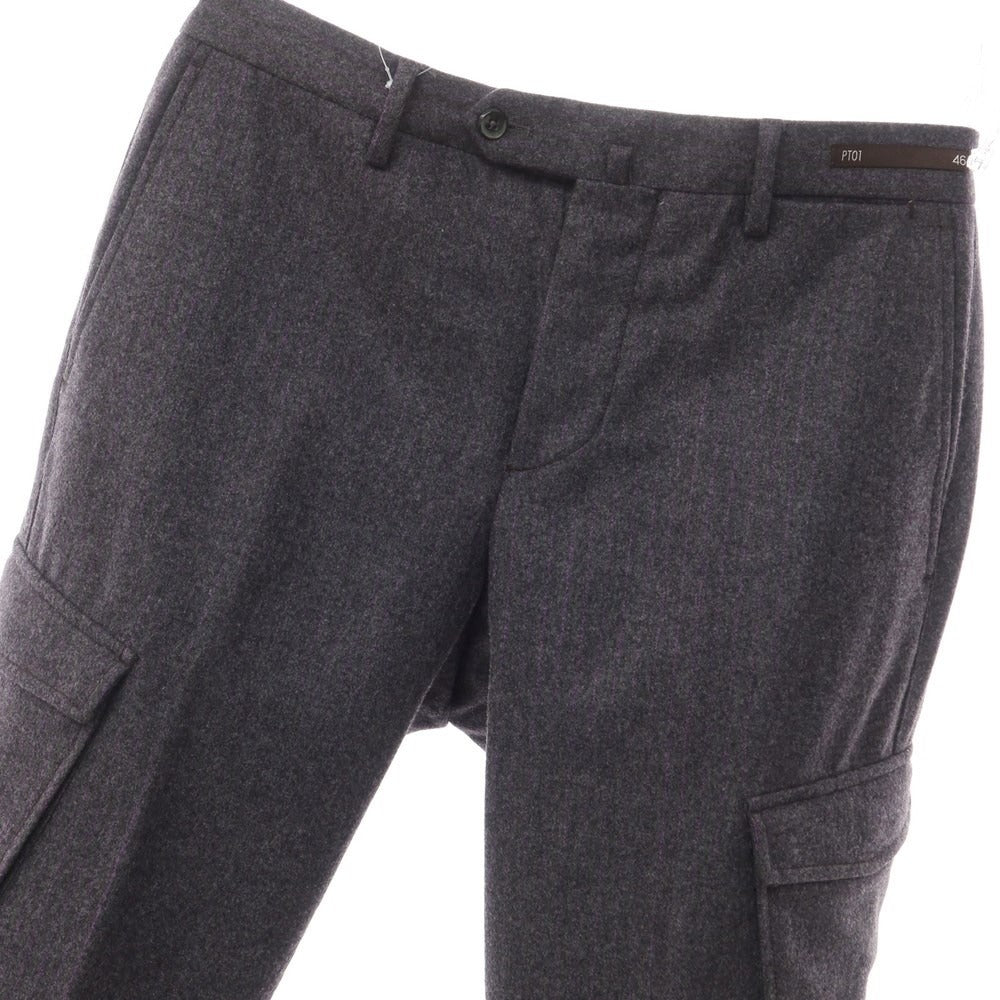 [Used] PT01 Wool Cargo Slacks Pants Dark Gray x Purple [Size 46] [GRY] [A/W] [Condition Rank B] ​​[Men&