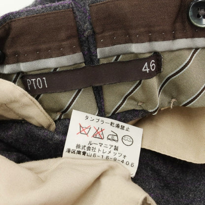 [Used] PT01 Wool Cargo Slacks Pants Dark Gray x Purple [Size 46] [GRY] [A/W] [Condition Rank B] ​​[Men&