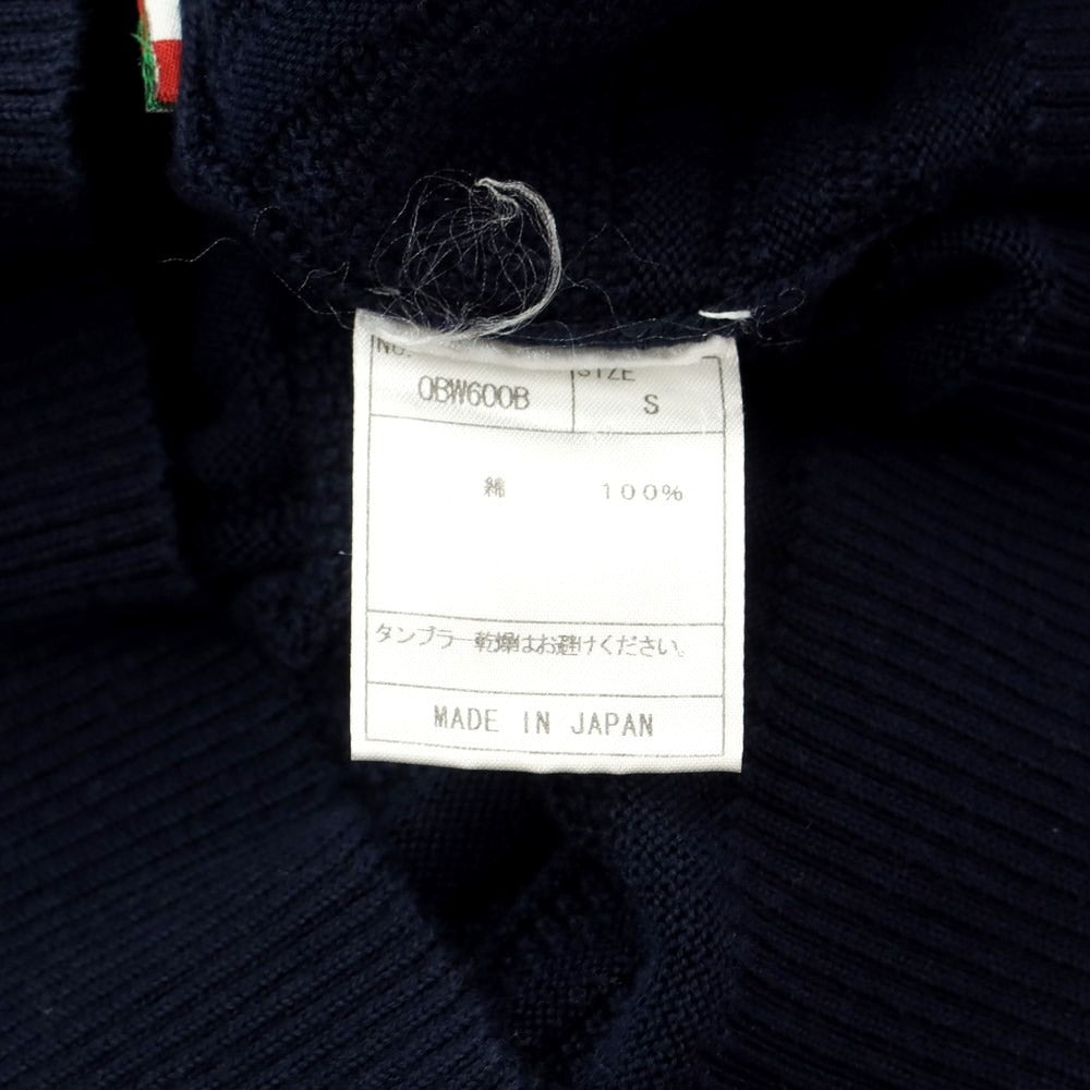 [Used] Orobianco Cotton Crew Neck Pullover Knit Navy [S] [Condition Rank B] [Men&