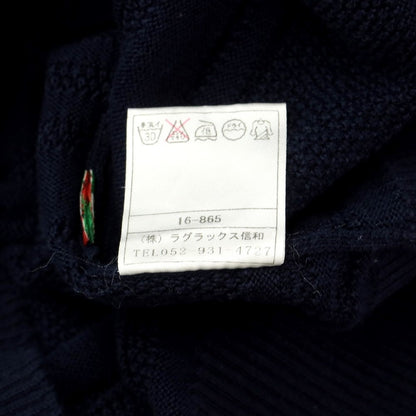 [Used] Orobianco Cotton Crew Neck Pullover Knit Navy [S] [Condition Rank B] [Men&