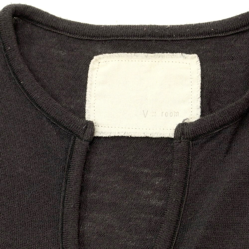 [Used] v::room wool Henry neck knit, dark grey [size S] [GRY] [A/W] [Condition C] [Men&