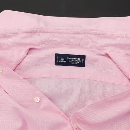 [Used] Makers Shirt Kamakura Oxford Cotton Horizontal Collar Dress Shirt Pink [Size 38] [PNK] [S/S/A/W] [Condition Rank B] ​​[Men&
