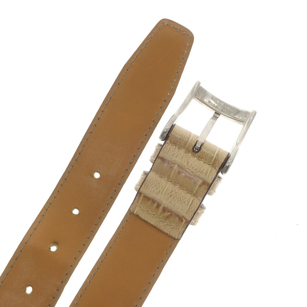 [Used] Andersons Crocodile embossed leather belt, beige [Size 80] [BEI] [S/S/A/W] [Condition Rank C] [Men&