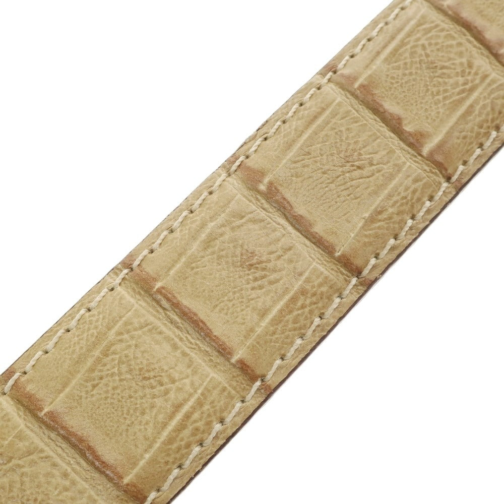 [Used] Andersons Crocodile embossed leather belt, beige [Size 80] [BEI] [S/S/A/W] [Condition Rank C] [Men&