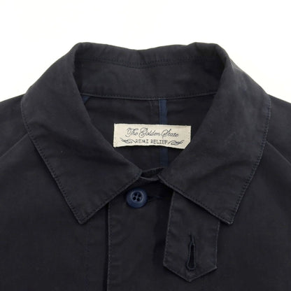 [Used] REMI RELIEF Cotton Polyester Balmac Coat Dark Navy [M] [Condition Rank C] [Men&