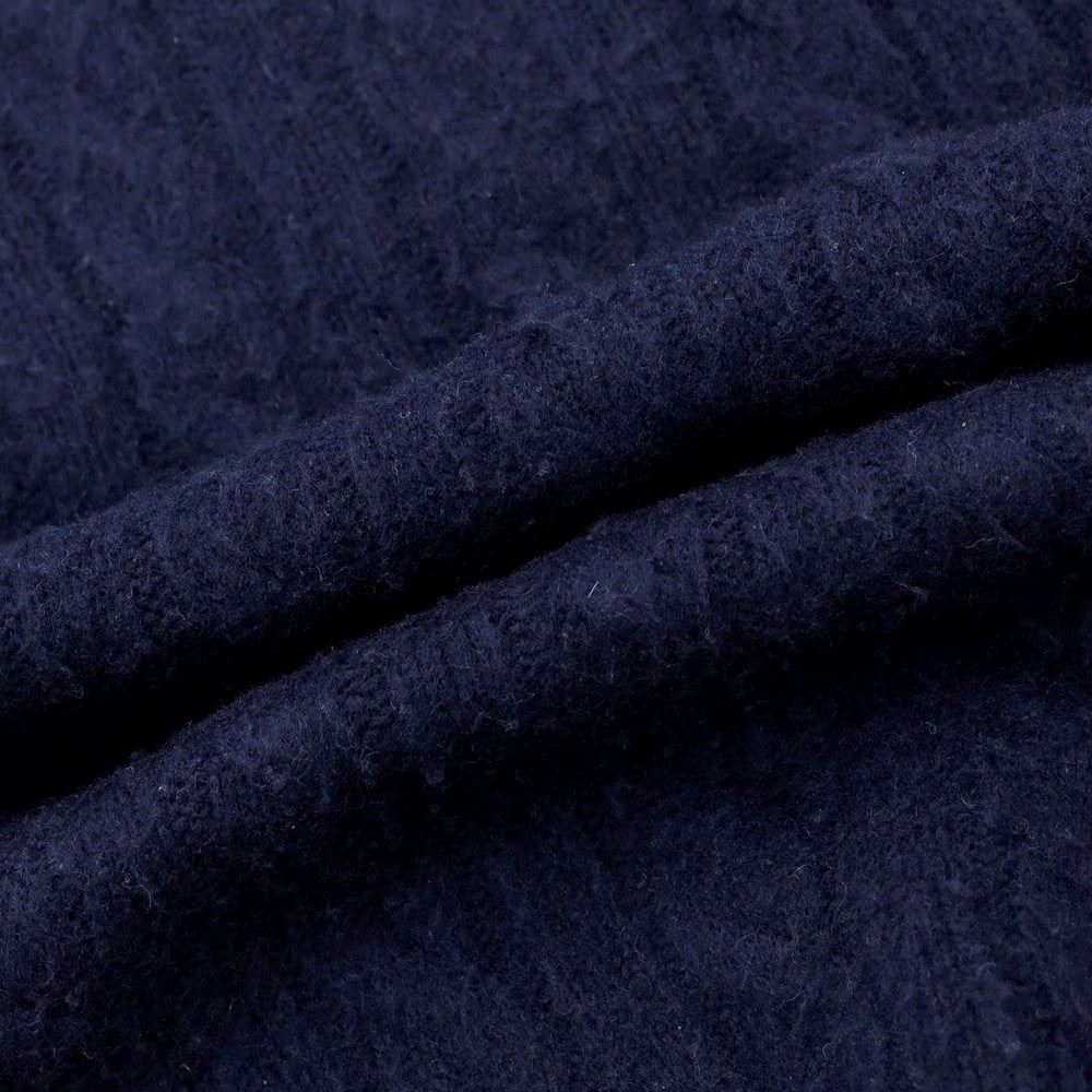 [Used] BEAMS PLUS Mid-gauge wool nylon cable knit navy [Size M] [NVY] [A/W] [Condition Rank D] [Men&