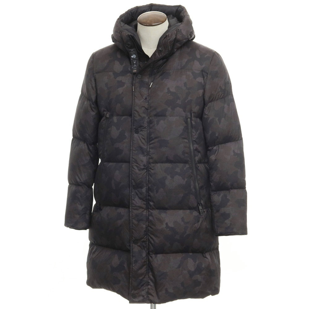 [Used] [Unused] DUNO Nylon Packable Camouflage Down Coat Dark Gray x Black x Khaki Brown [Size 48] [GRY] [A/W] [Condition Rank S] [Men&
