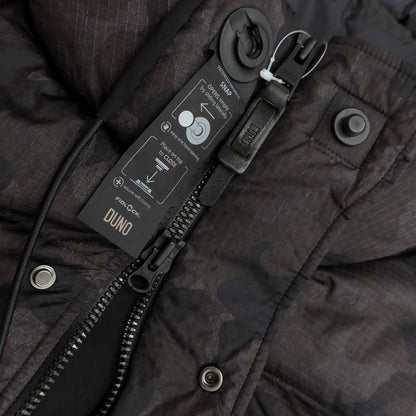 [Used] [Unused] DUNO Nylon Packable Camouflage Down Coat Dark Gray x Black x Khaki Brown [Size 48] [GRY] [A/W] [Condition Rank S] [Men&