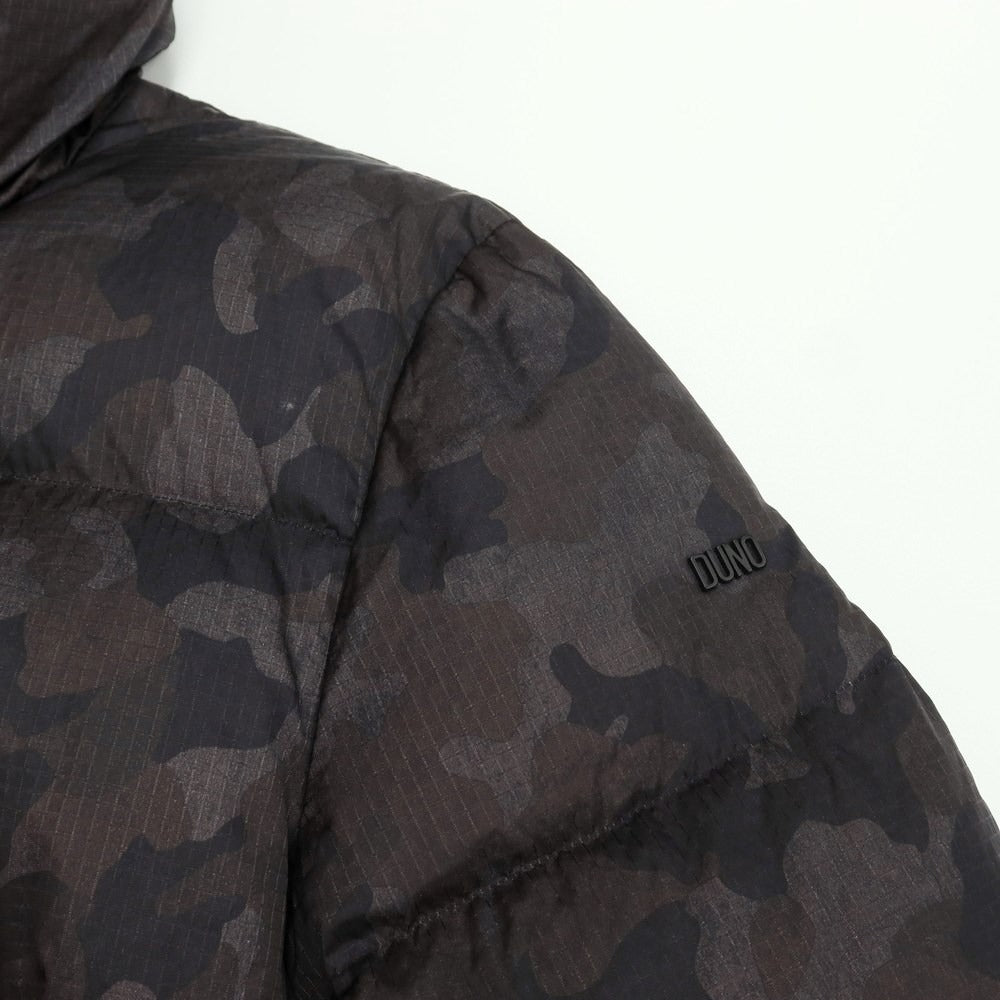 [Used] [Unused] DUNO Nylon Packable Camouflage Down Coat Dark Gray x Black x Khaki Brown [Size 48] [GRY] [A/W] [Condition Rank S] [Men&