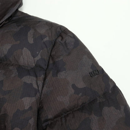 [Used] [Unused] DUNO Nylon Packable Camouflage Down Coat Dark Gray x Black x Khaki Brown [Size 48] [GRY] [A/W] [Condition Rank S] [Men&