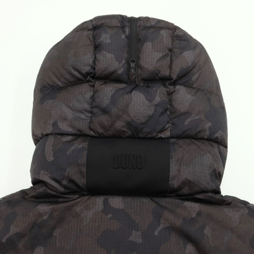 [Used] [Unused] DUNO Nylon Packable Camouflage Down Coat Dark Gray x Black x Khaki Brown [Size 48] [GRY] [A/W] [Condition Rank S] [Men&