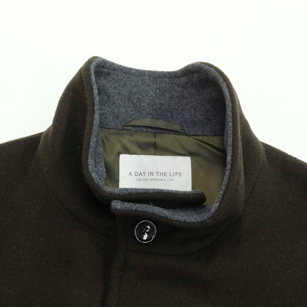 [Used] [Unused] A Day in the Life United Arrows a day in the life united arrows wool rayon stand collar coat dark olive [Size L] [GRN] [A/W] [Condition Rank S] [Men&