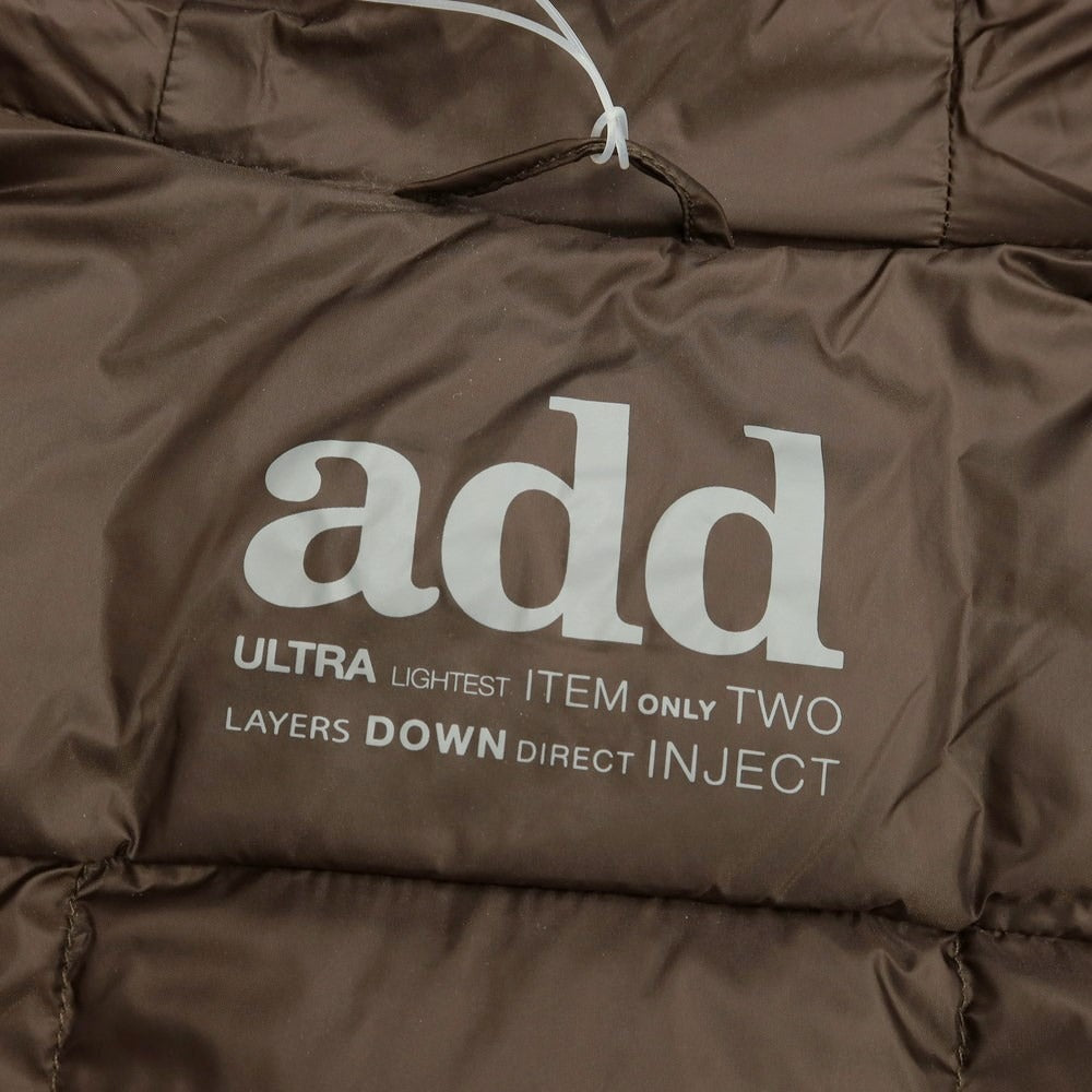 [Used] ADD nylon down jacket, blouson, dark brown [size 50] [BRW] [A/W] [Condition rank A] [Men&