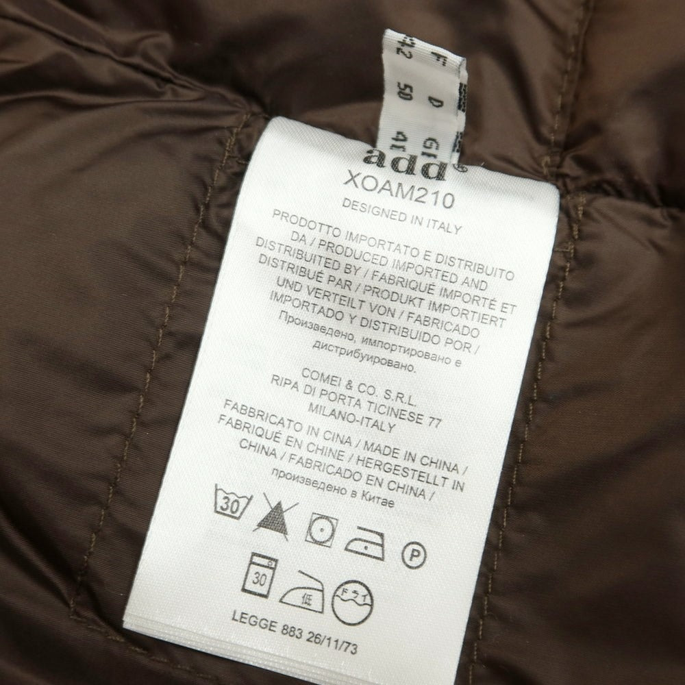 [Used] ADD nylon down jacket, blouson, dark brown [size 50] [BRW] [A/W] [Condition rank A] [Men&