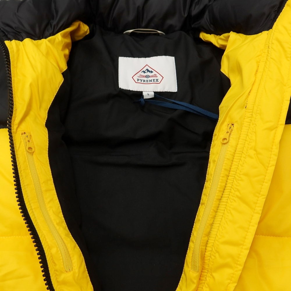 [Used] Pyrenex nylon down jacket blouson yellow x black [Size L] [YEL] [A/W] [Condition Rank A] [Men&