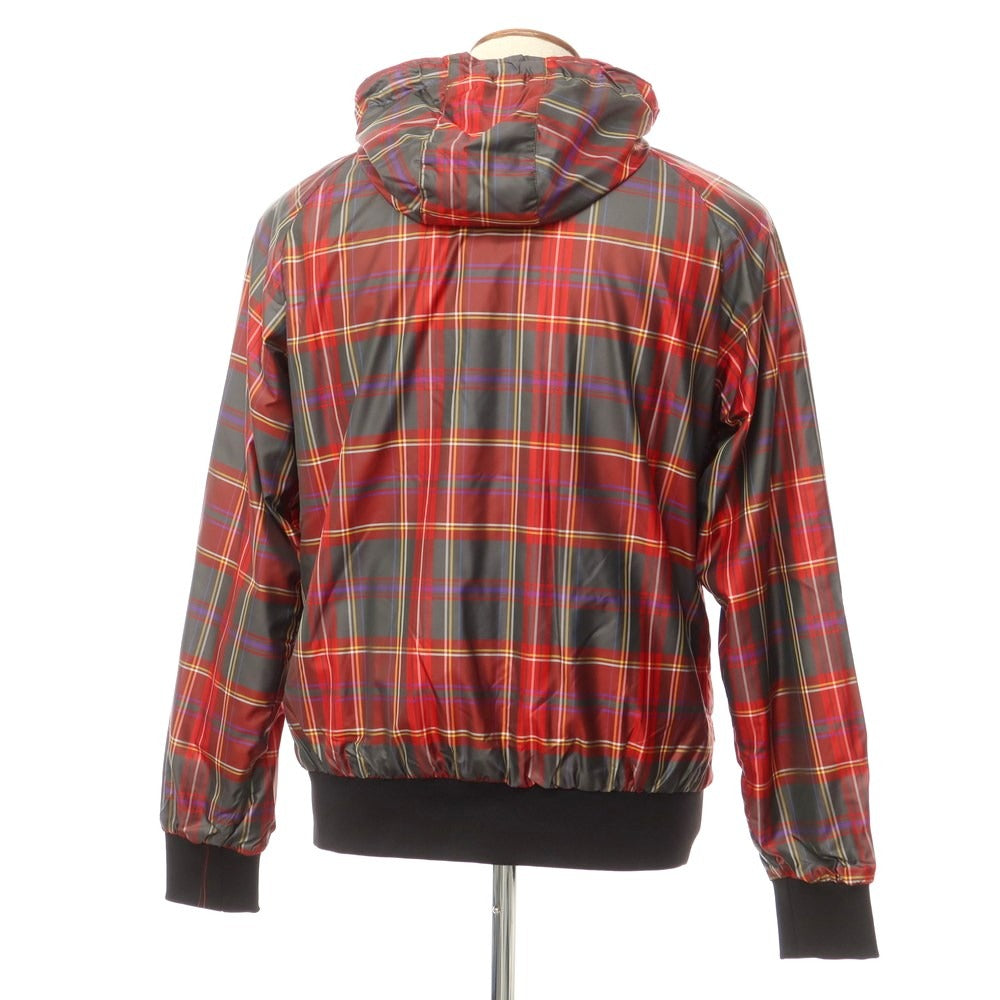 [Used] [Unused] Franklin &amp;amp; Marshall FRANKLIN &amp;amp; MARSHALL Polyester Check Hooded Blouson Red [M] [Condition Rank S] [Men&