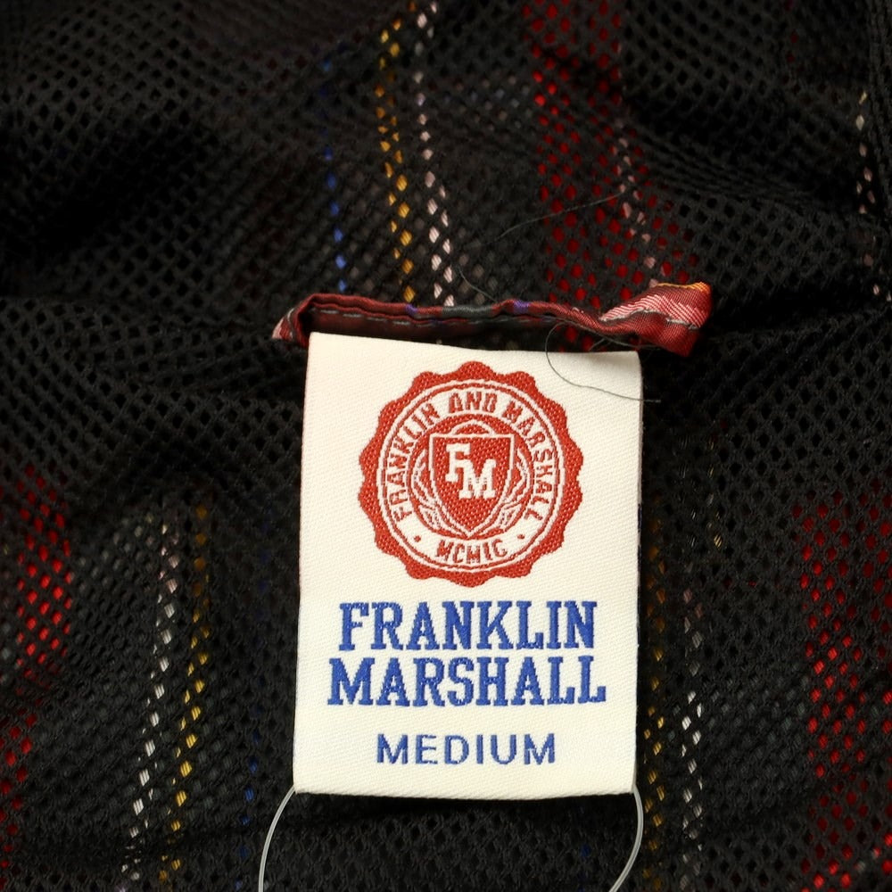 [Used] [Unused] Franklin &amp;amp; Marshall FRANKLIN &amp;amp; MARSHALL Polyester Check Hooded Blouson Red [M] [Condition Rank S] [Men&