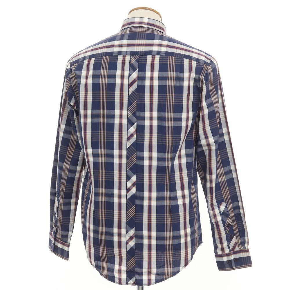 [Used] [Unused] Merc London Cotton Check Button-down Casual Shirt Navy x White [Size M] [NVY] [S/S/A/W] [Condition Rank S] [Men&