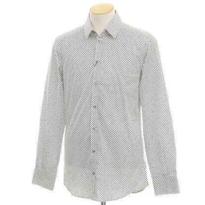 [Used] [Unused] Dolce &amp;amp; Gabbana DOLCE&amp;amp;GABBANA Cotton Dot Casual Shirt White x Dark Navy [Size 39] [WHT] [S/S/A/W] [Condition Rank S] [Men&