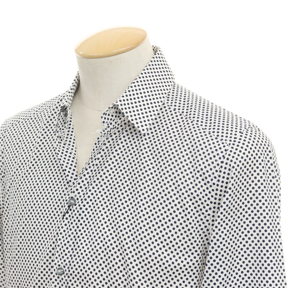 [Used] [Unused] Dolce &amp;amp; Gabbana DOLCE&amp;amp;GABBANA Cotton Dot Casual Shirt White x Dark Navy [Size 39] [WHT] [S/S/A/W] [Condition Rank S] [Men&