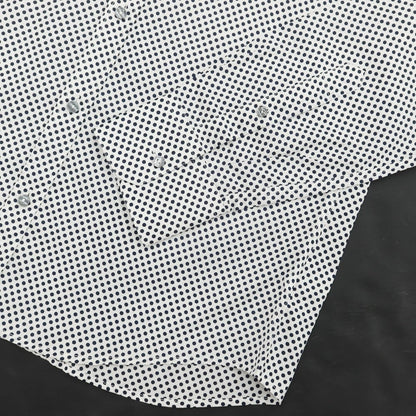 [Used] [Unused] Dolce &amp;amp; Gabbana DOLCE&amp;amp;GABBANA Cotton Dot Casual Shirt White x Dark Navy [Size 39] [WHT] [S/S/A/W] [Condition Rank S] [Men&