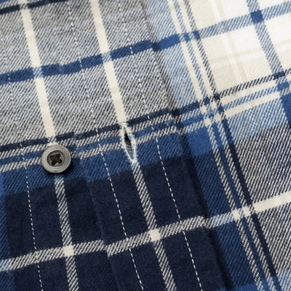 [Used] Banana Republic Cotton Check Flannel Shirt Casual Shirt Navy x White [Size L] [NVY] [A/W] [Condition Rank B] ​​[Men&