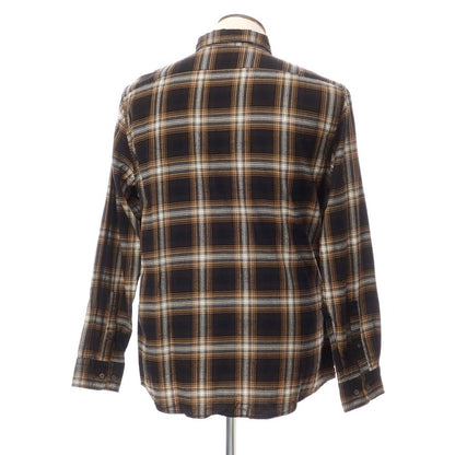 [Used] Banana Republic Cotton Check Button-down Casual Shirt Brown x Black [Size L] [BRW] [S/S/A/W] [Condition Rank A] [Men&