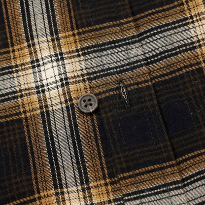 [Used] Banana Republic Cotton Check Button-down Casual Shirt Brown x Black [Size L] [BRW] [S/S/A/W] [Condition Rank A] [Men&