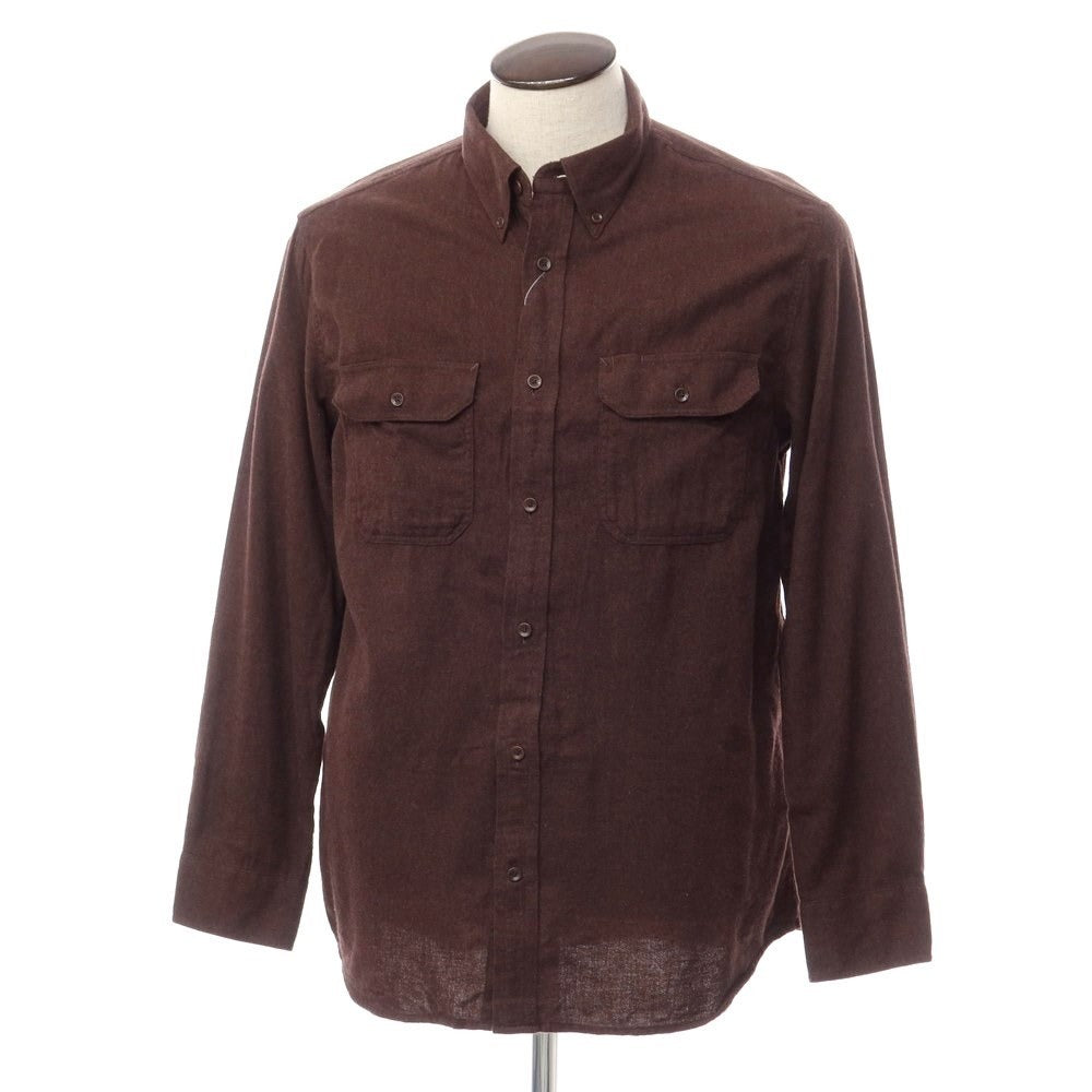 [Used] Banana Republic Cotton Button-down Casual Shirt Dark Brown [Size L] [BRW] [A/W] [Condition Rank A] [Men&